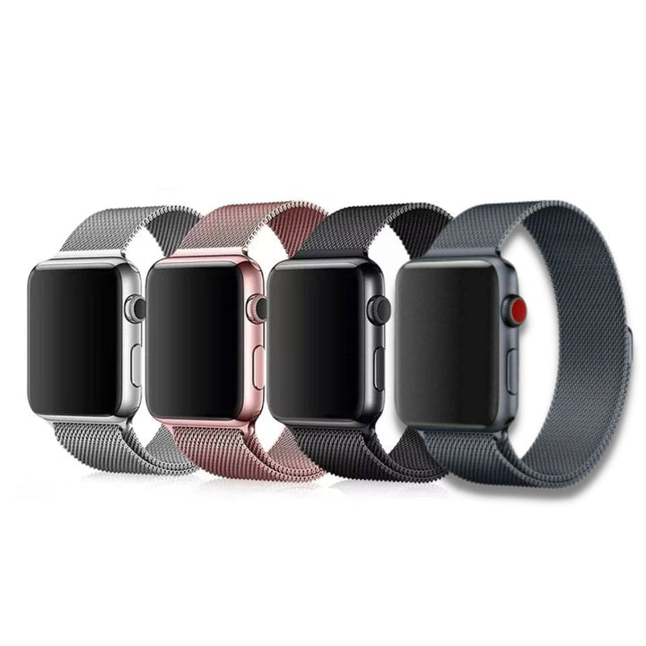 Bracelet de montre Apple en acier milanais | Taille 42/44/45 mm - MYVIBES