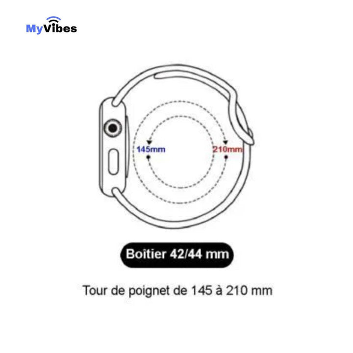 Bracelet en silicone pour montre connectée | Compatible sur la MY WATCH™ & l'Apple Watch - MYVIBES