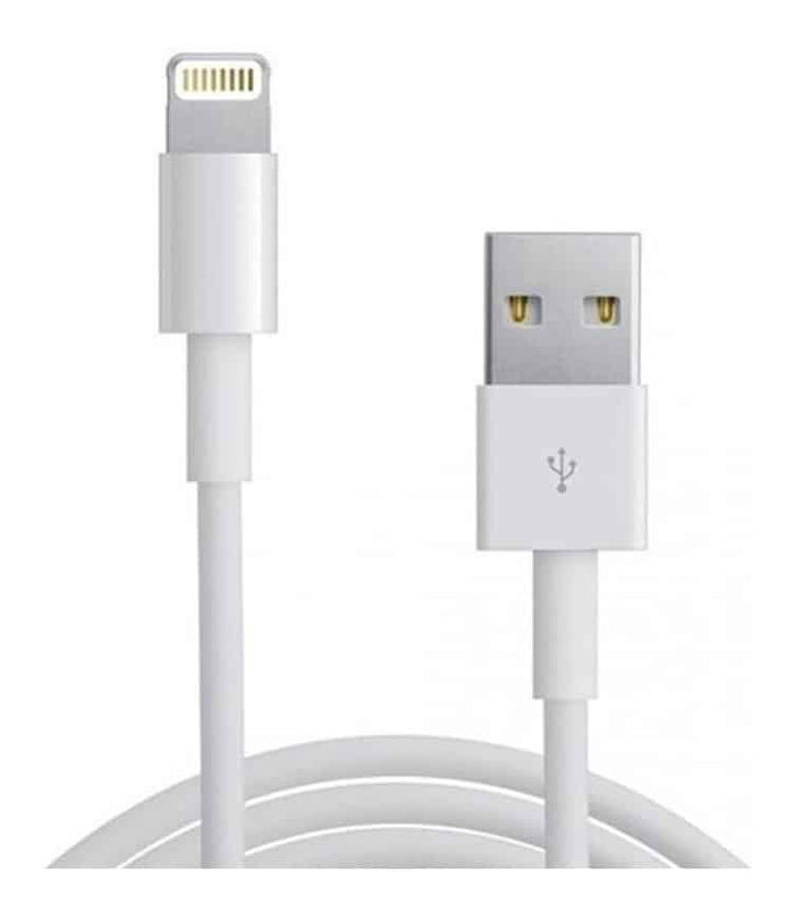 Cable USB Lightning Chargeur Blanc pour Apple iPhone - MYVIBES