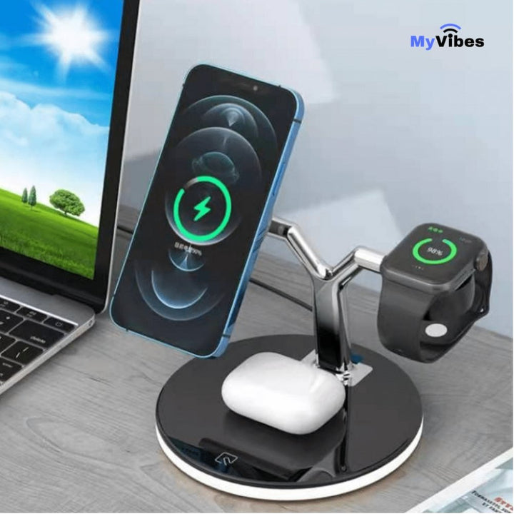 Chargeur à induction sans fils 3 en 1 | 25W - MYVIBES