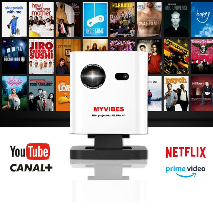 Mini vidéo projecteur portable ULTRA HD - MYVIBES