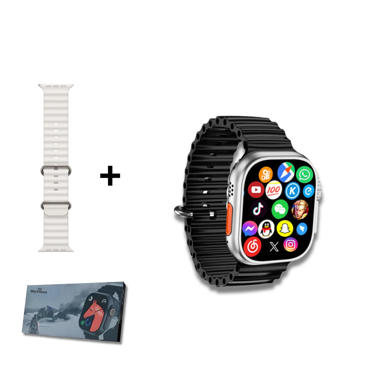 Montre connectée 4G appels et SMS, LTE cellular, MY WATCH ULTRA MAX™ 4G - MYVIBES