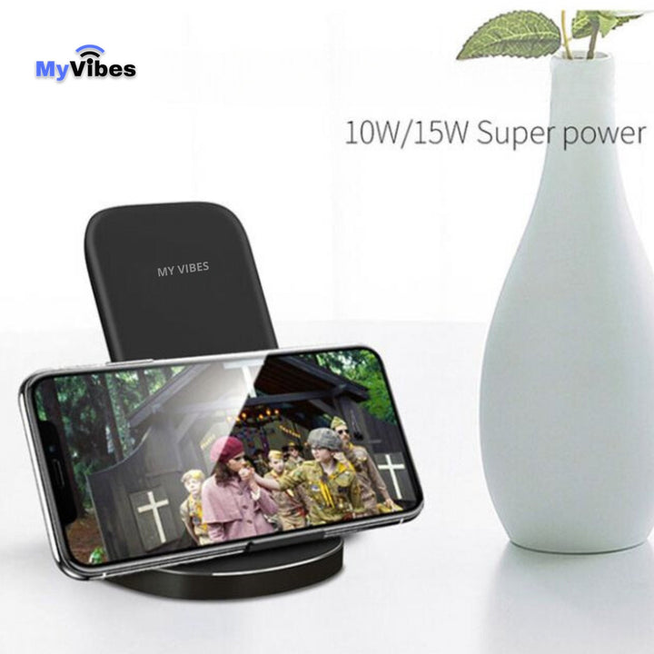 Support de charge rapide sans fil de bureau MyVibes 15W - MYVIBES